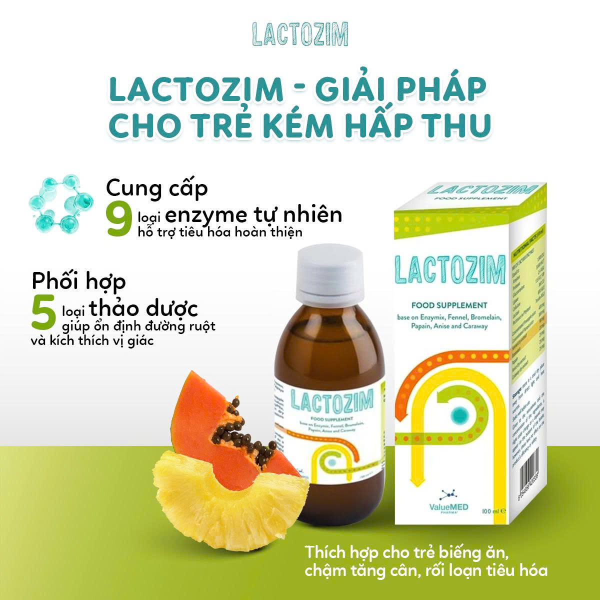 Men tiêu hóa Lactozim